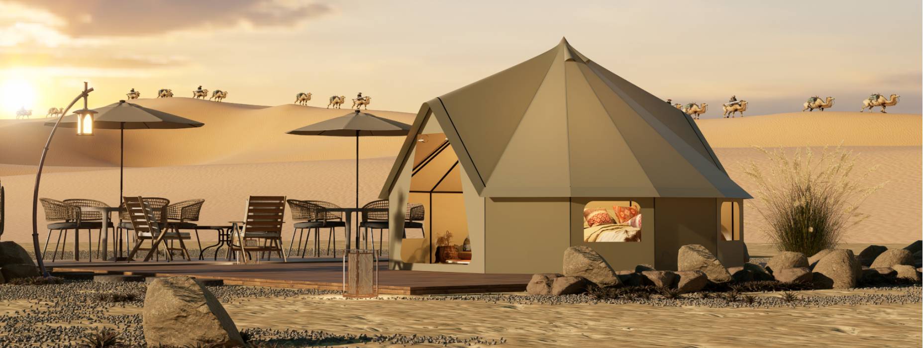 格尔木市露营酒店帐篷产品